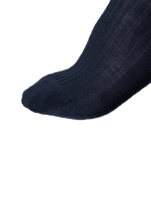 Lade das Bild in den Galerie-Viewer, NOSOCKS long wool - donkerblauw - tenen