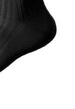 Lade das Bild in den Galerie-Viewer, NOSOCKS long wool - zwart - hiel