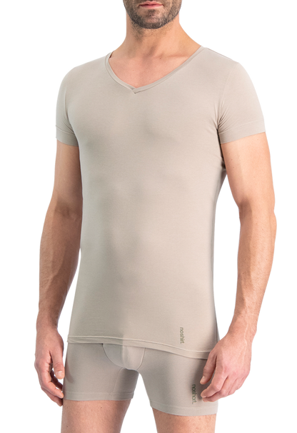 NOSHIRT nature - regular V - invisible khaki